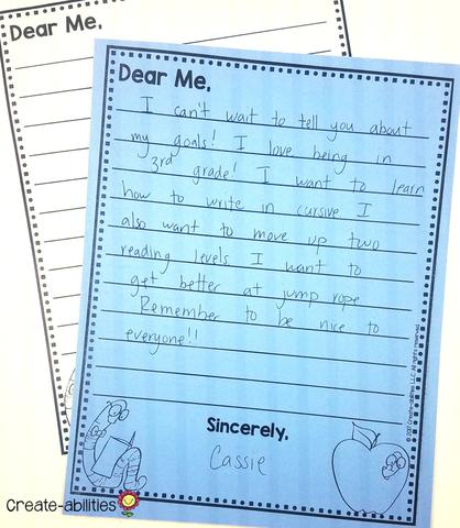 Dear Me for Back to School