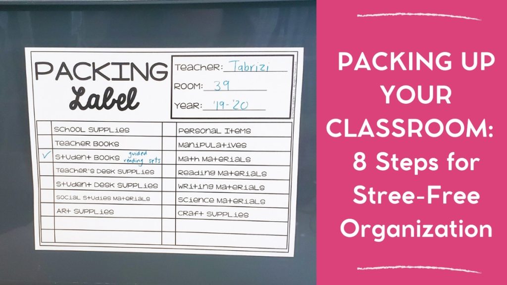 Packing Up Your Classroom