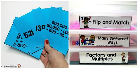 math center games and activities