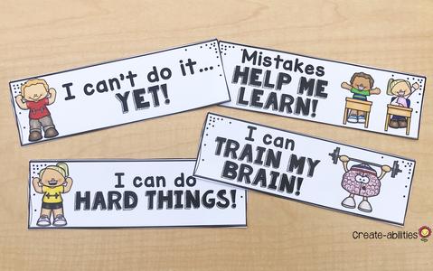 Growth Mindset Bookmarks