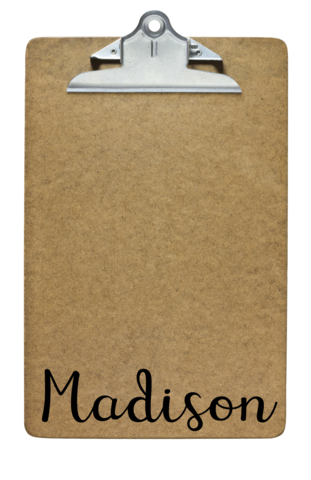 personalized clipboard for student gifts