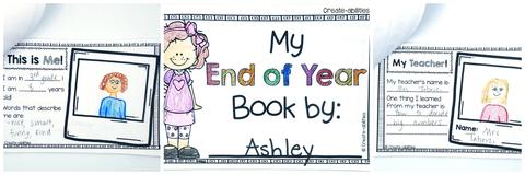 end of year memory book