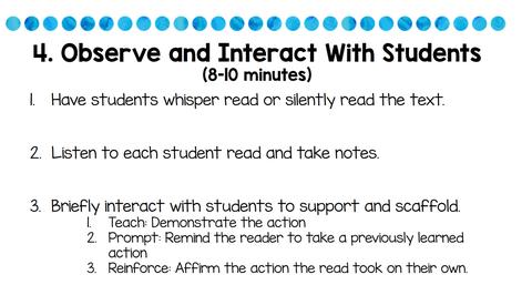 observe and interact with students