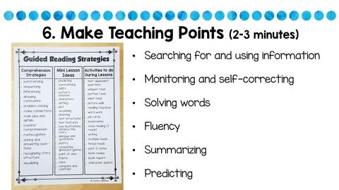 make teaching points